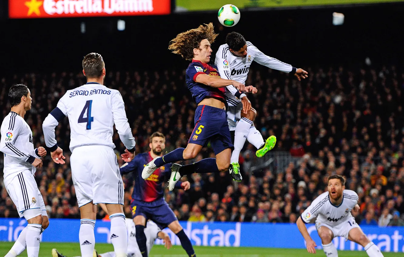 Photo wallpaper Barcelona, Real Madrid, C.Ronaldo, s.ramos, Spades, Puel, R.Varan, H.Alonso