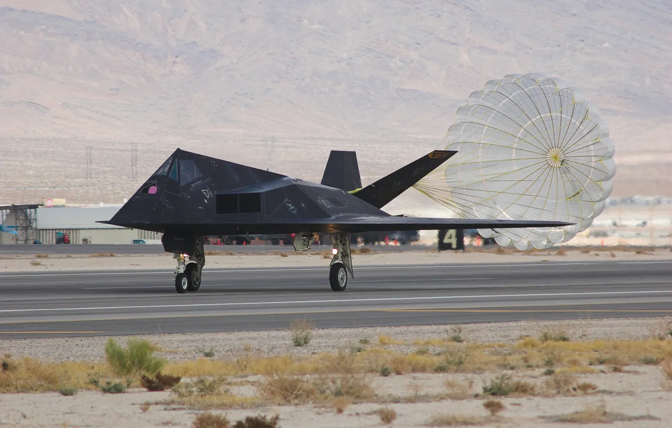 Photo wallpaper the plane, unobtrusive, F-117, Nighthawk, shock, subsonic tactical