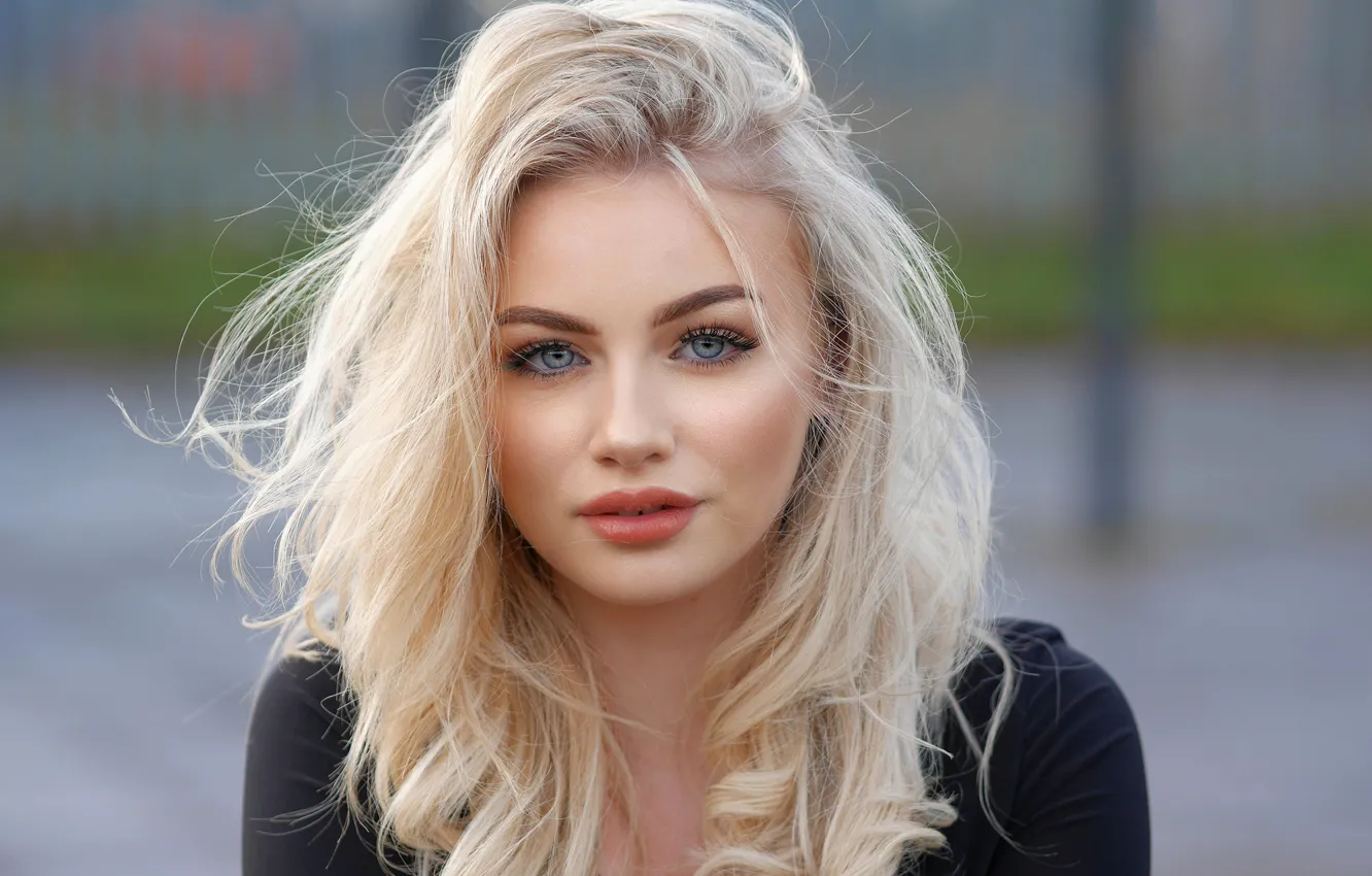 Wallpaper Look Girl Hair Portrait Blonde Laws For Mobile And Desktop Section девушки 