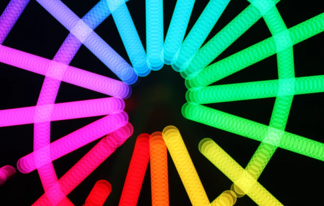 Photo wallpaper line, rotation, colorful