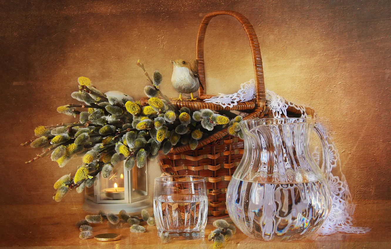 Photo wallpaper water, glass, Verba, decanter