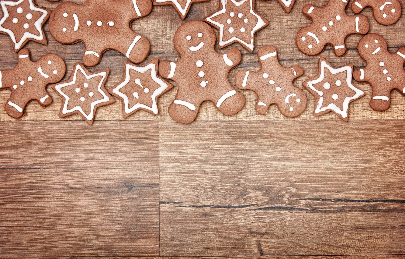 Photo wallpaper new year, cookies, Christmas, Christmas, cakes, sweet, Xmas, glaze