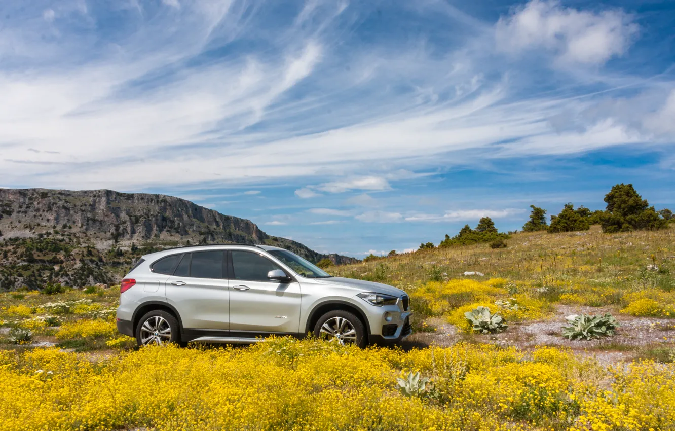 Photo wallpaper BMW, sky, landscape, F48