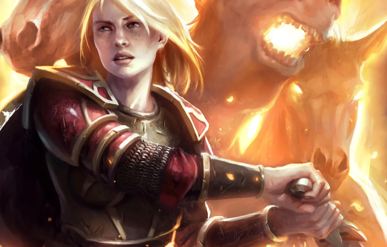 Photo wallpaper girl, lights, horse, sword, the Lord of the rings, lord of the rings, eowyn, Guardians …