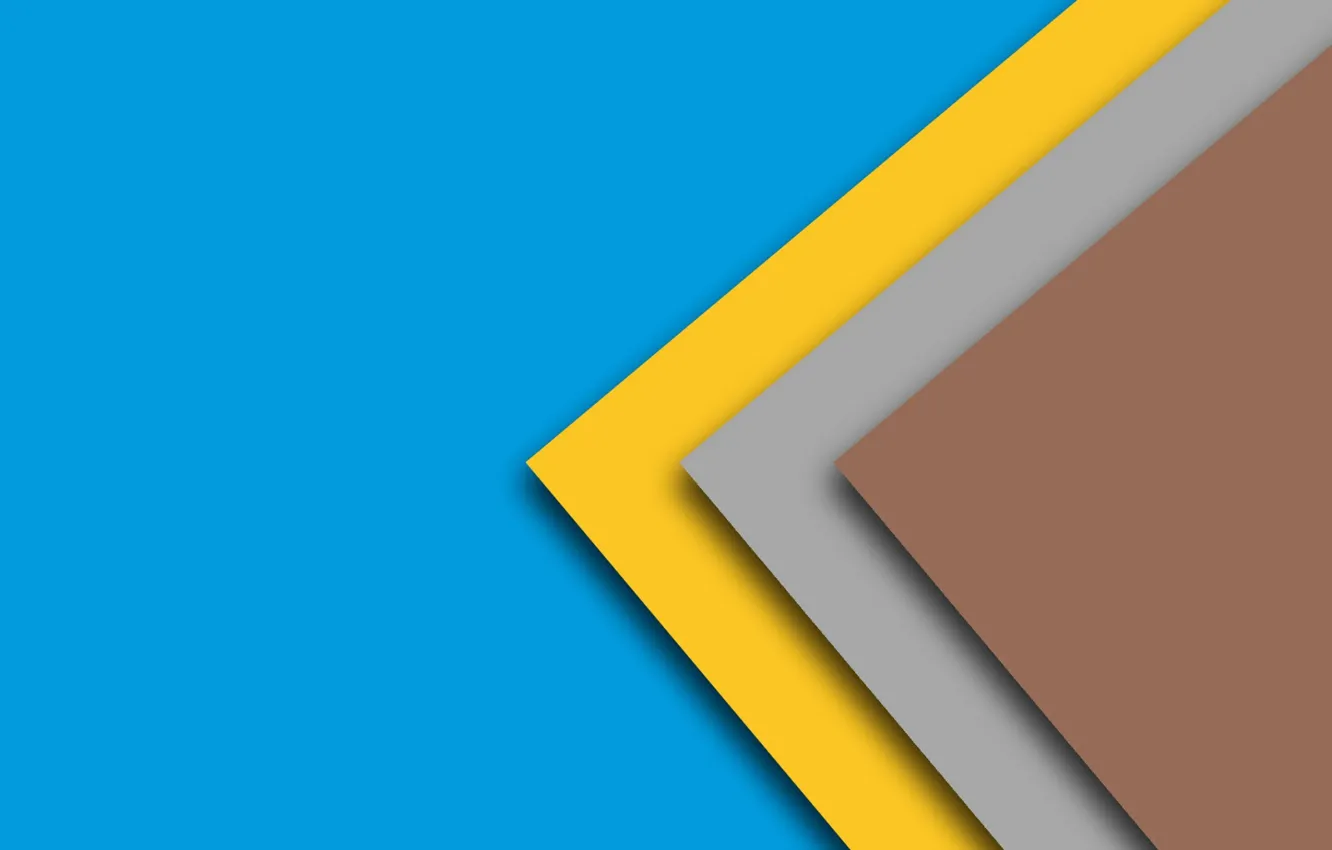 Photo wallpaper yellow, blue, geometry, brown, material, Lolipop