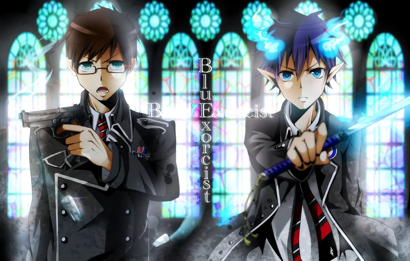 Photo wallpaper guys, brothers, Blue Exorcist, Ao No Exorcist