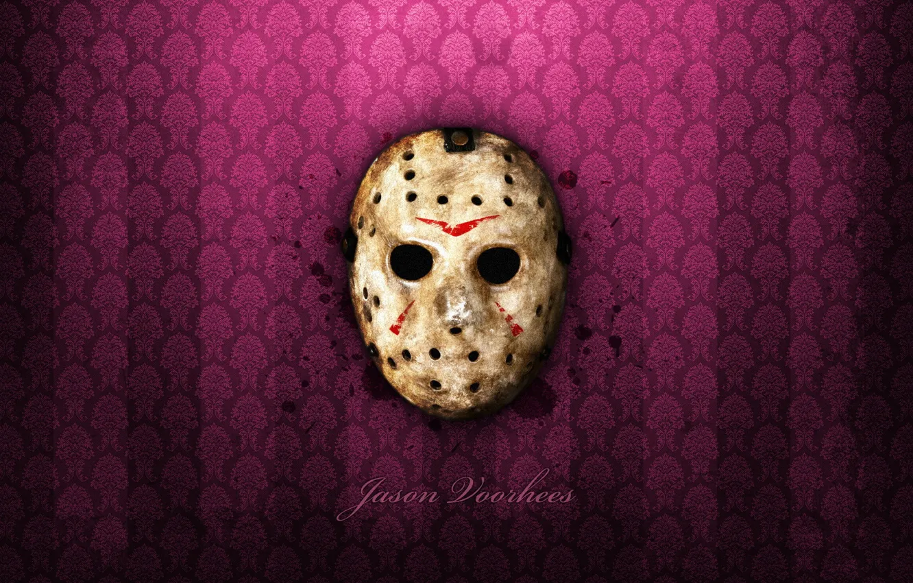 Photo wallpaper mask, wallpaper, horror, Jason, friday the 13th