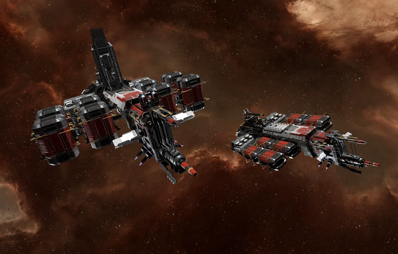 Photo wallpaper space, nebula, space, spaceship, eve online, space ship, coooper
