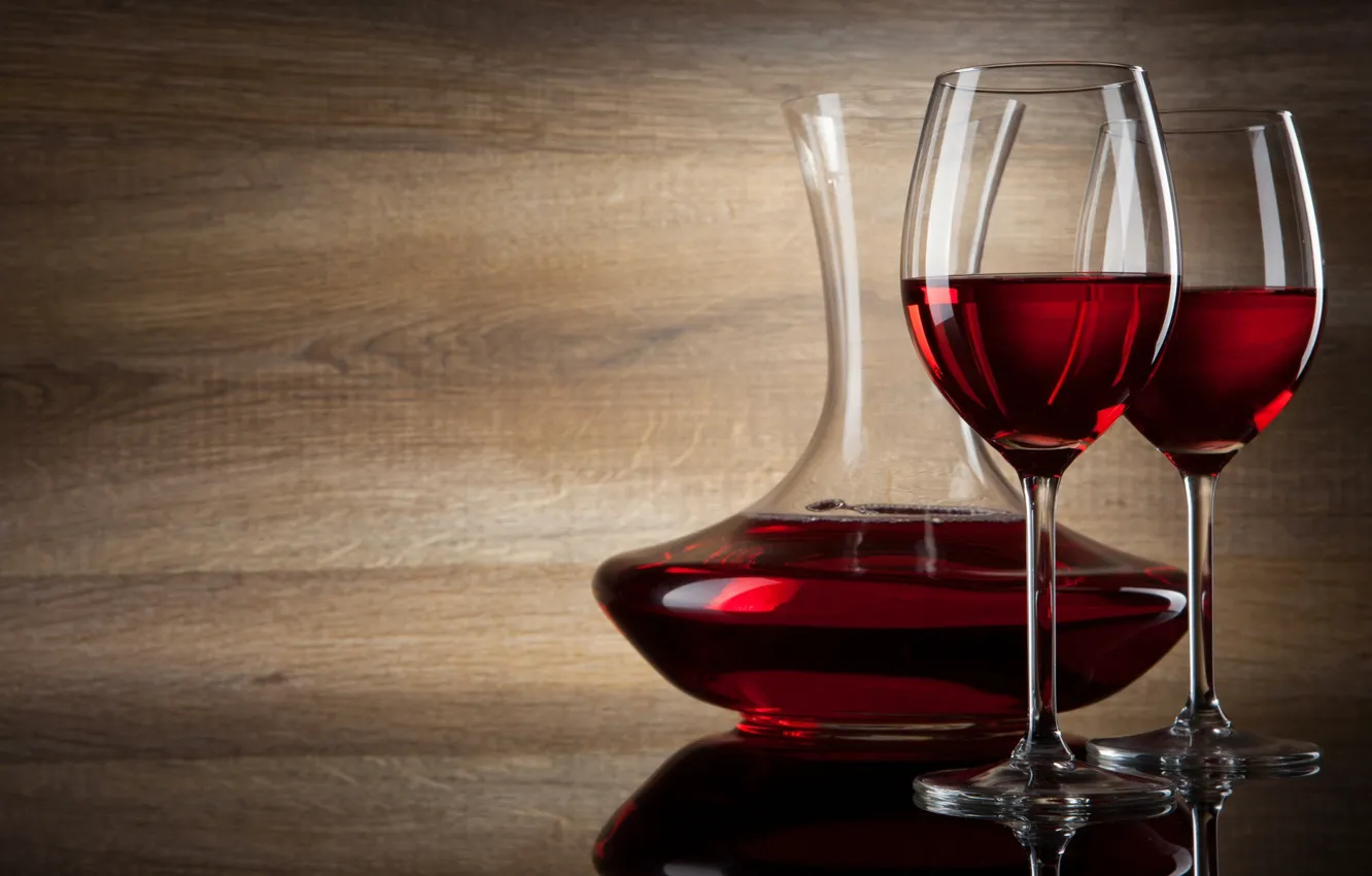 Photo wallpaper wine, glass, decanter, alcoholic beverage