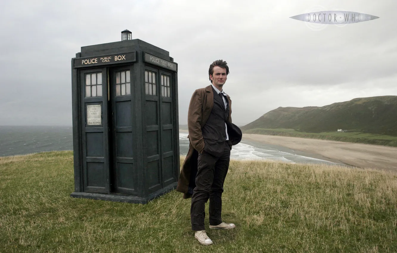 Photo wallpaper the film, man, booth, Doctor Who