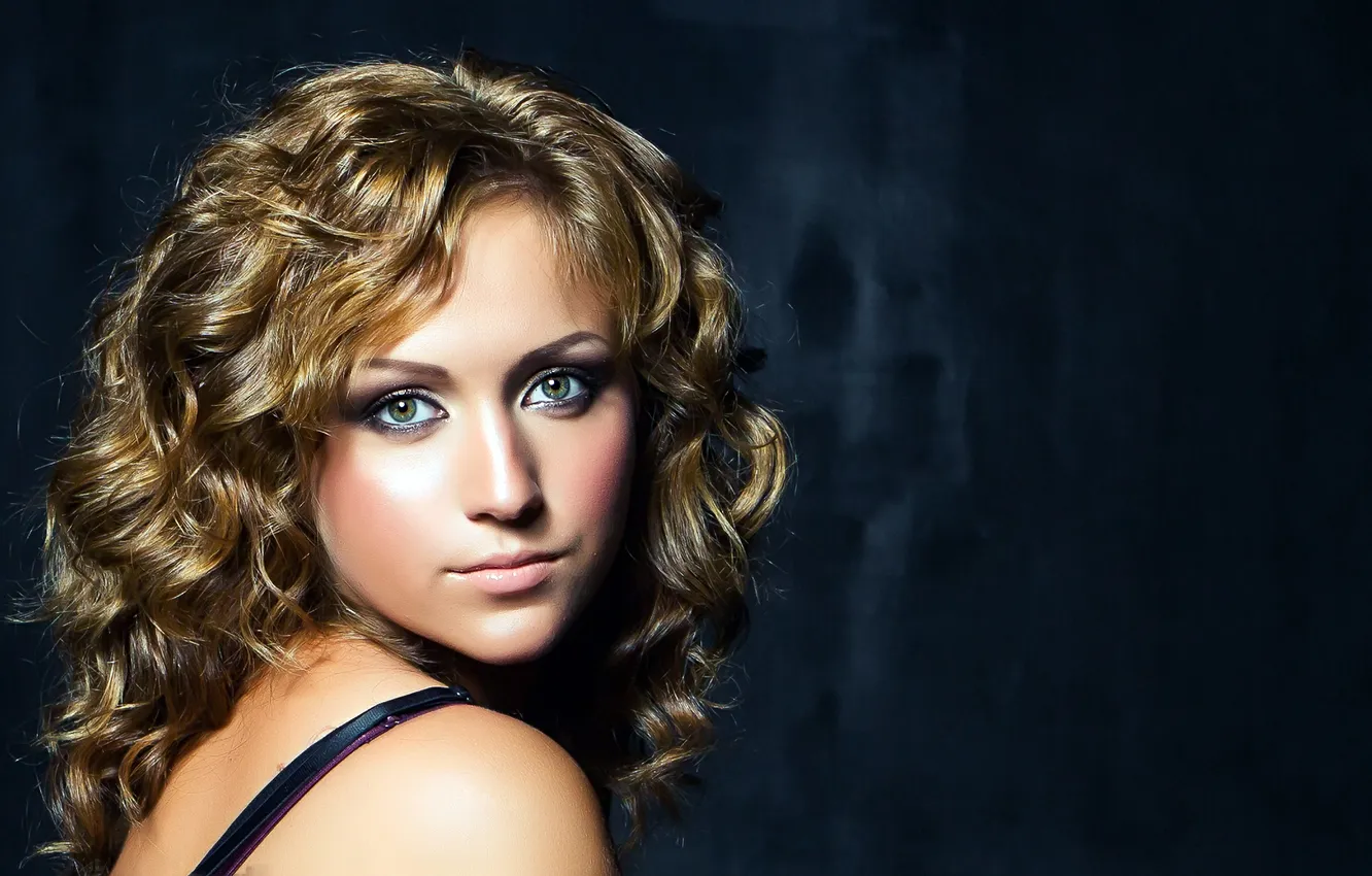 Photo wallpaper look, face, background, portrait, blonde