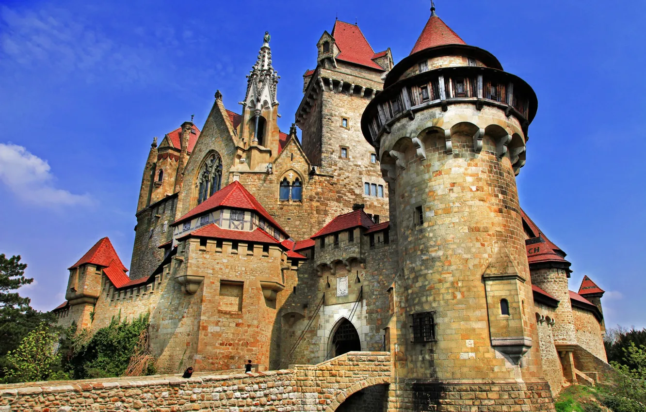 Photo wallpaper castle, tower, vintage, castle