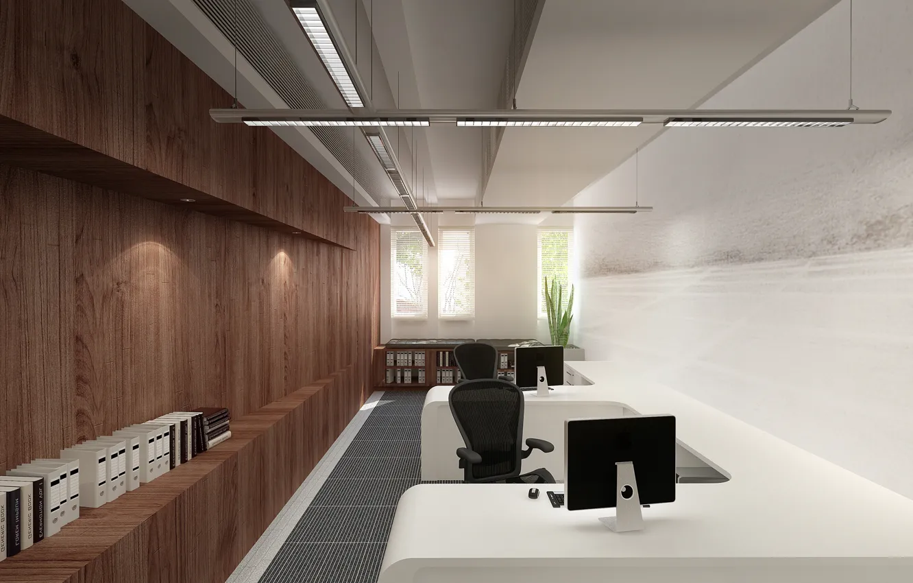 Photo wallpaper design, space, interior, office