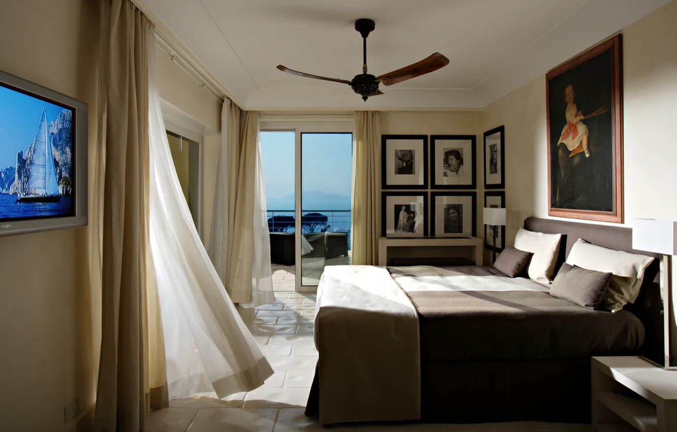 Photo wallpaper design, house, style, room, Villa, interior, balcony, bedroom