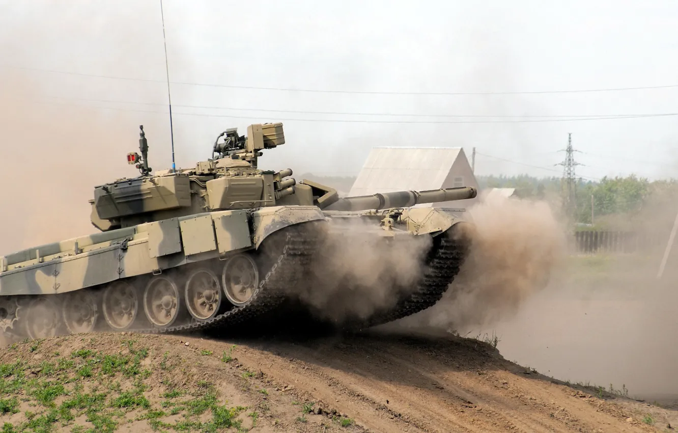 Photo wallpaper tank, MBT, T-90