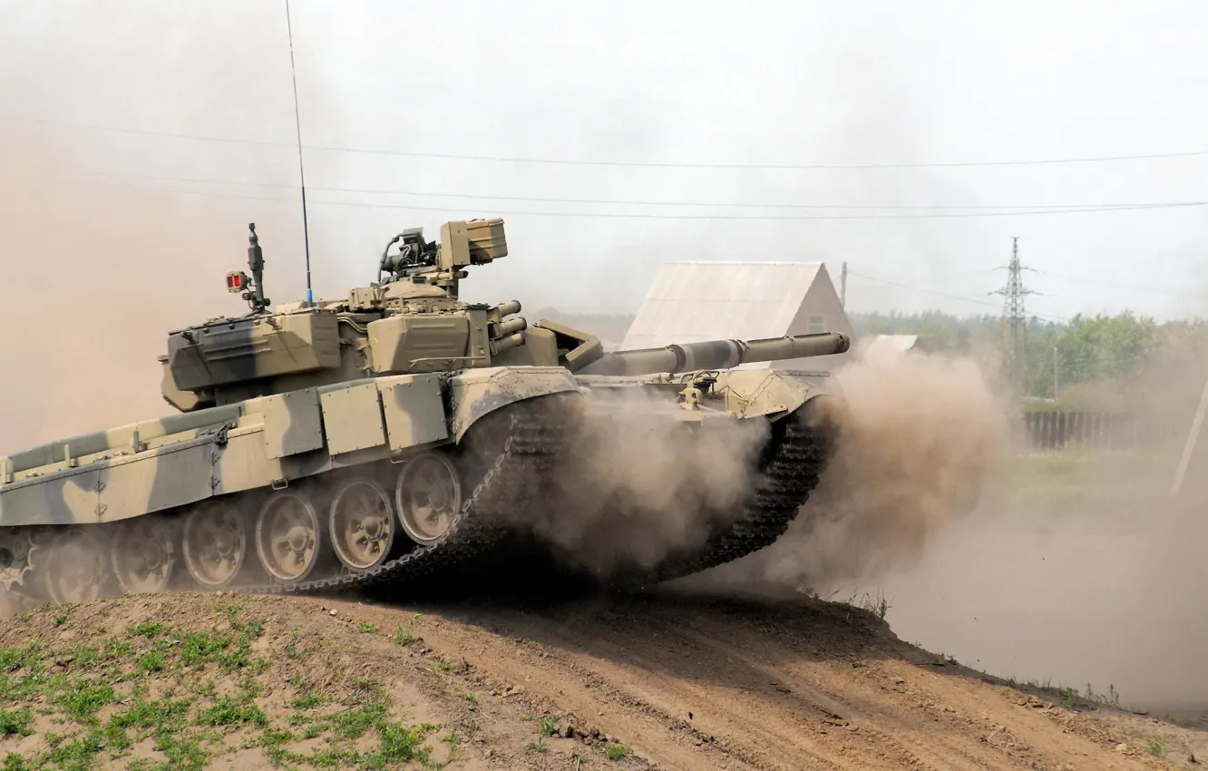 Photo wallpaper tank, T-90, MBT