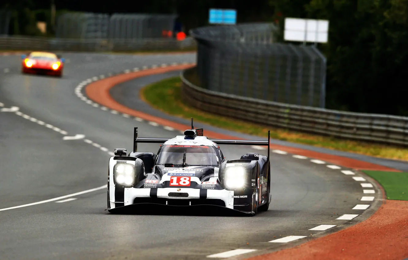 Photo wallpaper Porsche, the front, WEC, 24h Le Mans