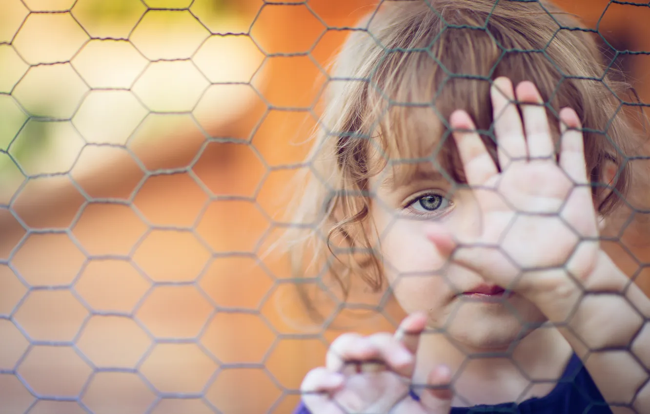 Photo wallpaper look, children, mood