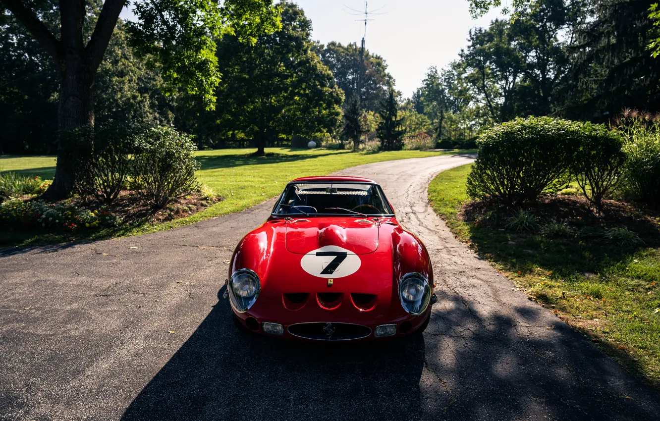 Photo wallpaper Ferrari, 1962, 250, Ferrari 250 GTO, front view, Ferrari 330 LM