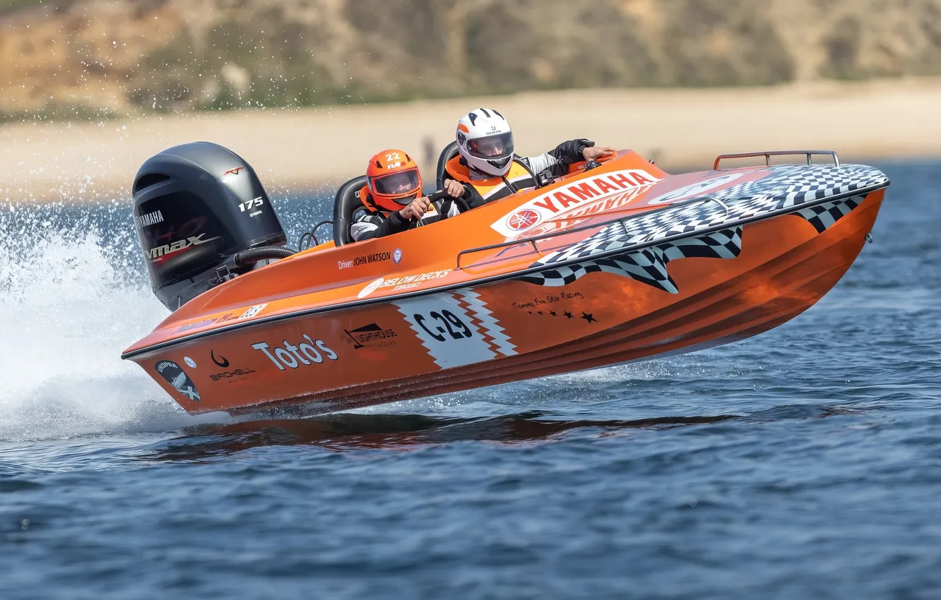 Photo wallpaper race, boat, speed