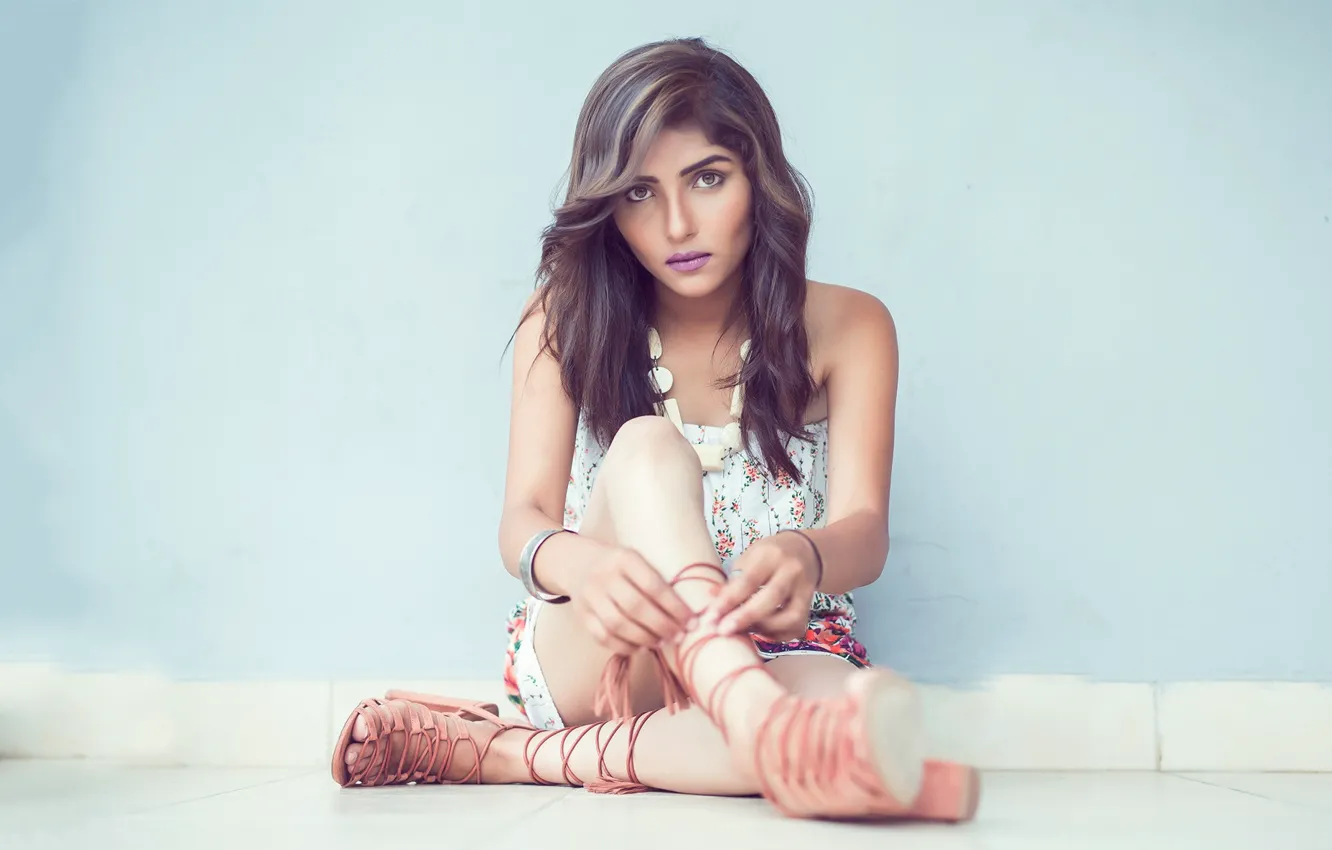 Photo wallpaper girl, hot, sexy, legs, eyes, smile, beautiful, figure