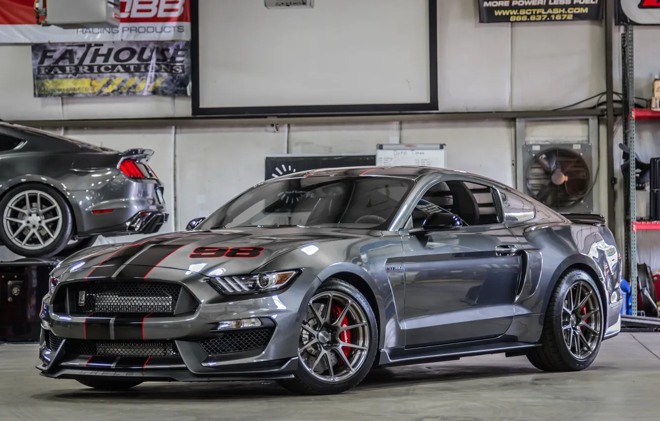 Photo wallpaper Mustang, Ford, GT350, Forgeline