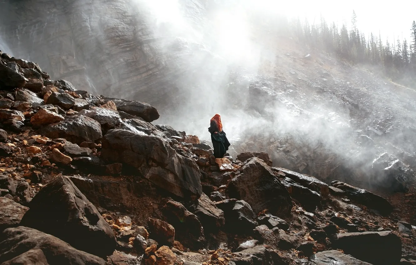 Photo wallpaper girl, stones, Sansa Stark, Lichon