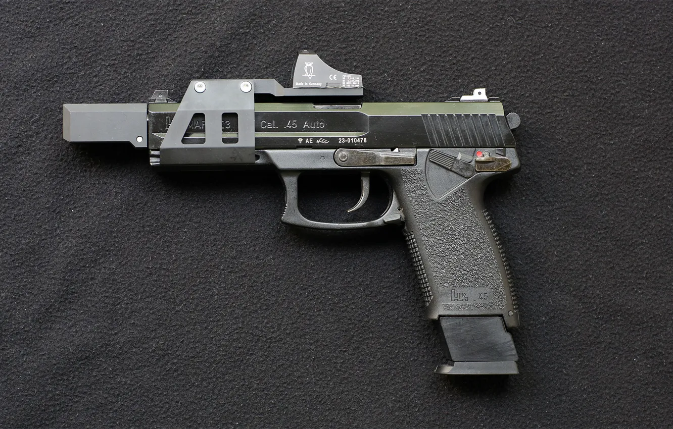 Photo wallpaper gun, weapons, Heckler &ampamp; Koch, Mark 23