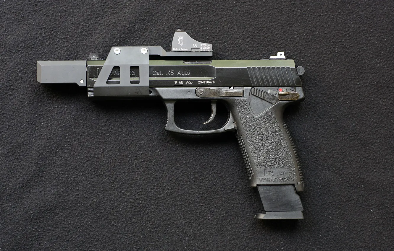 Photo wallpaper gun, weapons, Heckler &amp; Koch, Mark 23