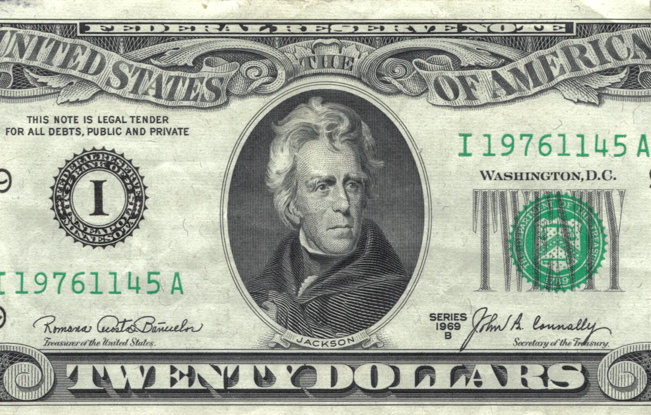 Photo wallpaper note, Jackson, america, states, dollars, united, federal, reserve