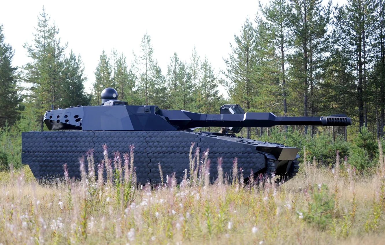 Photo wallpaper Concept, Stealth, test, Poland, tank, armored, vegetation, futuristic