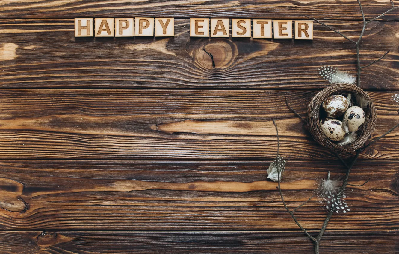 Photo wallpaper sprig, holiday, eggs, spring, Easter, socket, Orthodox holiday