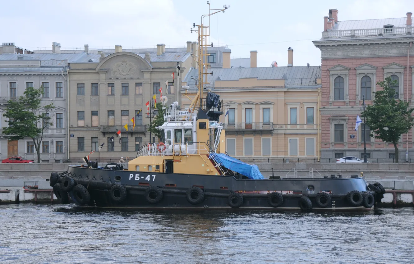Photo wallpaper tug, promenade, raid