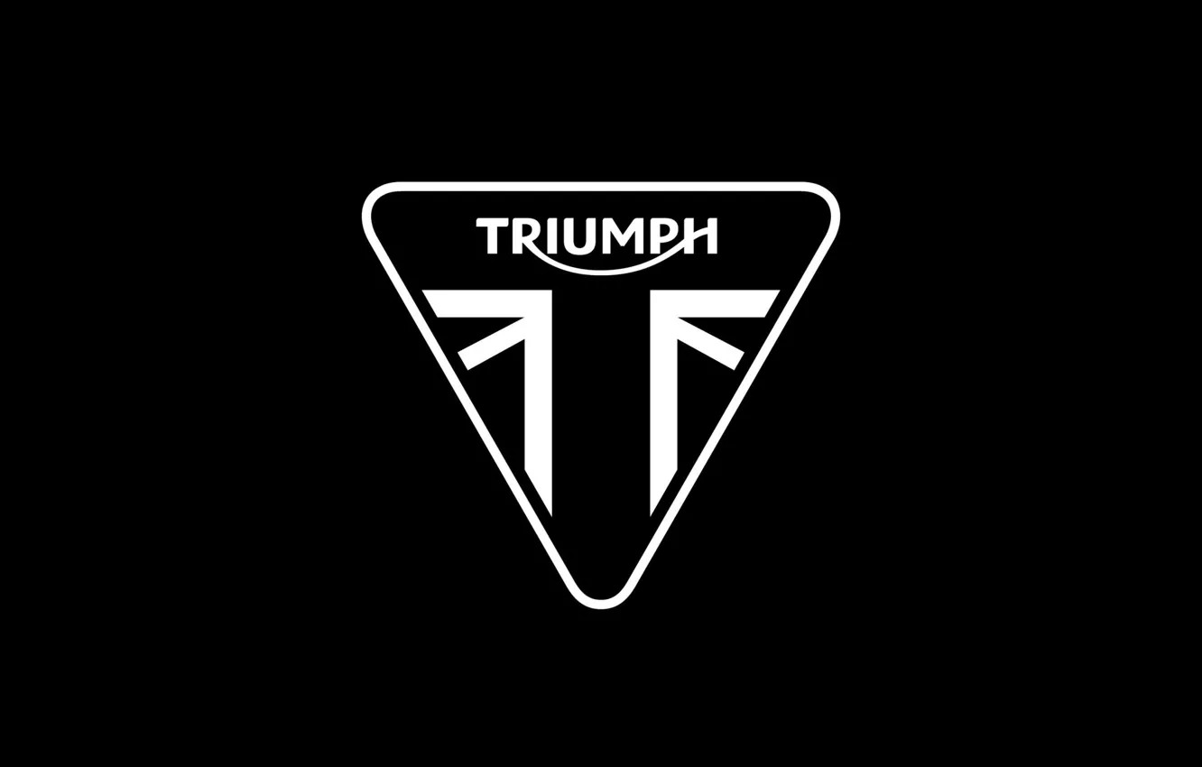 Photo wallpaper logo, moto, triumph