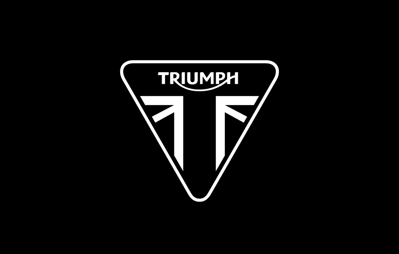Photo wallpaper logo, moto, Triumph