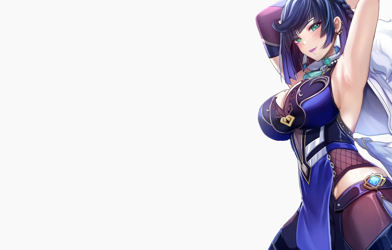 Photo wallpaper girl, hot, sexy, anime, pretty, babe, armpit, armpits