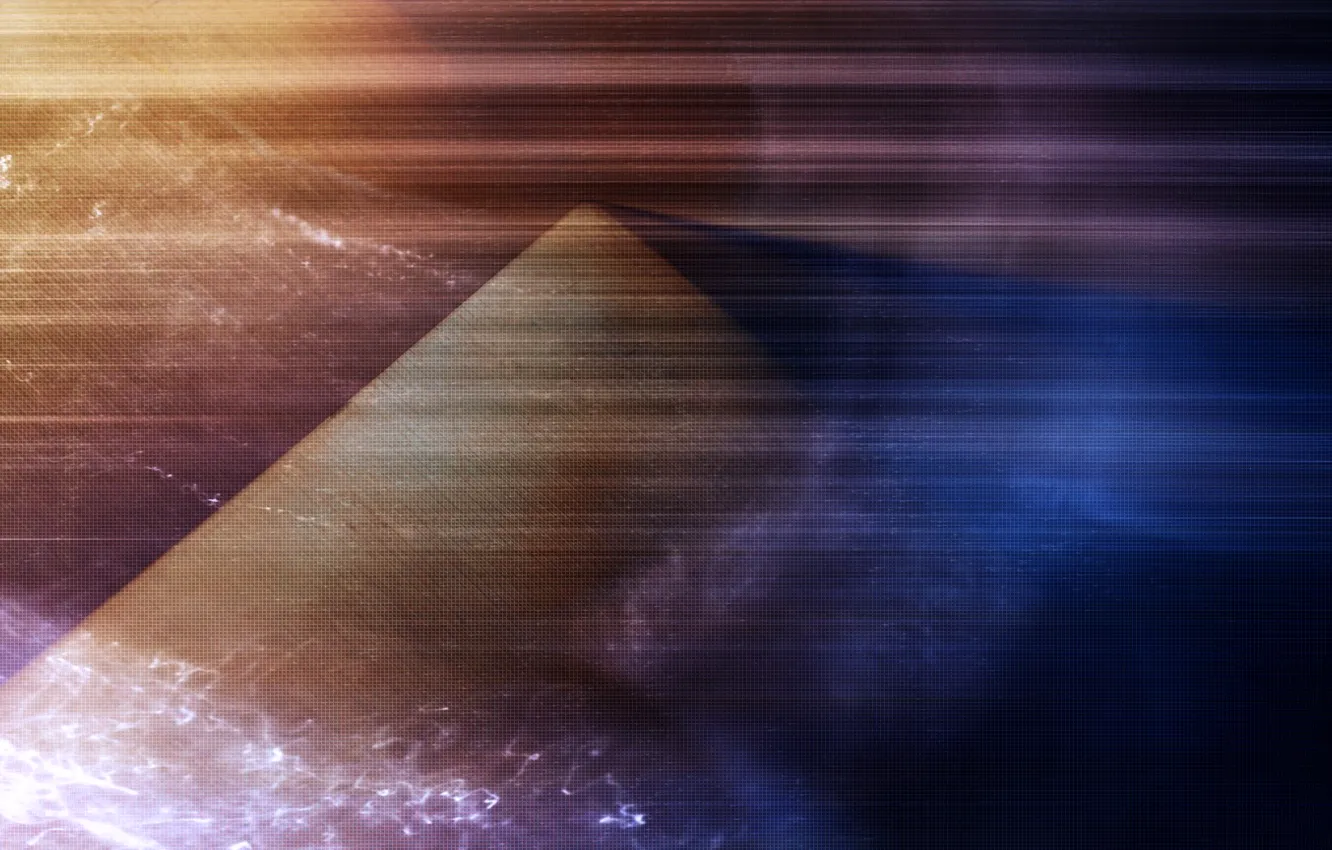 Photo wallpaper mountains, abstraction, color, canvas