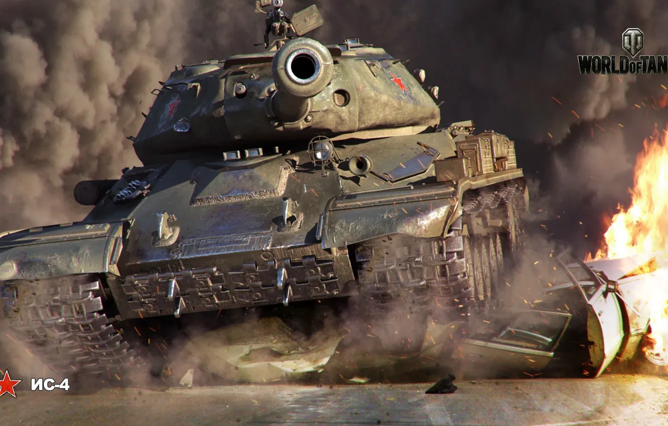 Photo wallpaper tank, world of tanks, Soviet, heavy, world of tanks., is-4