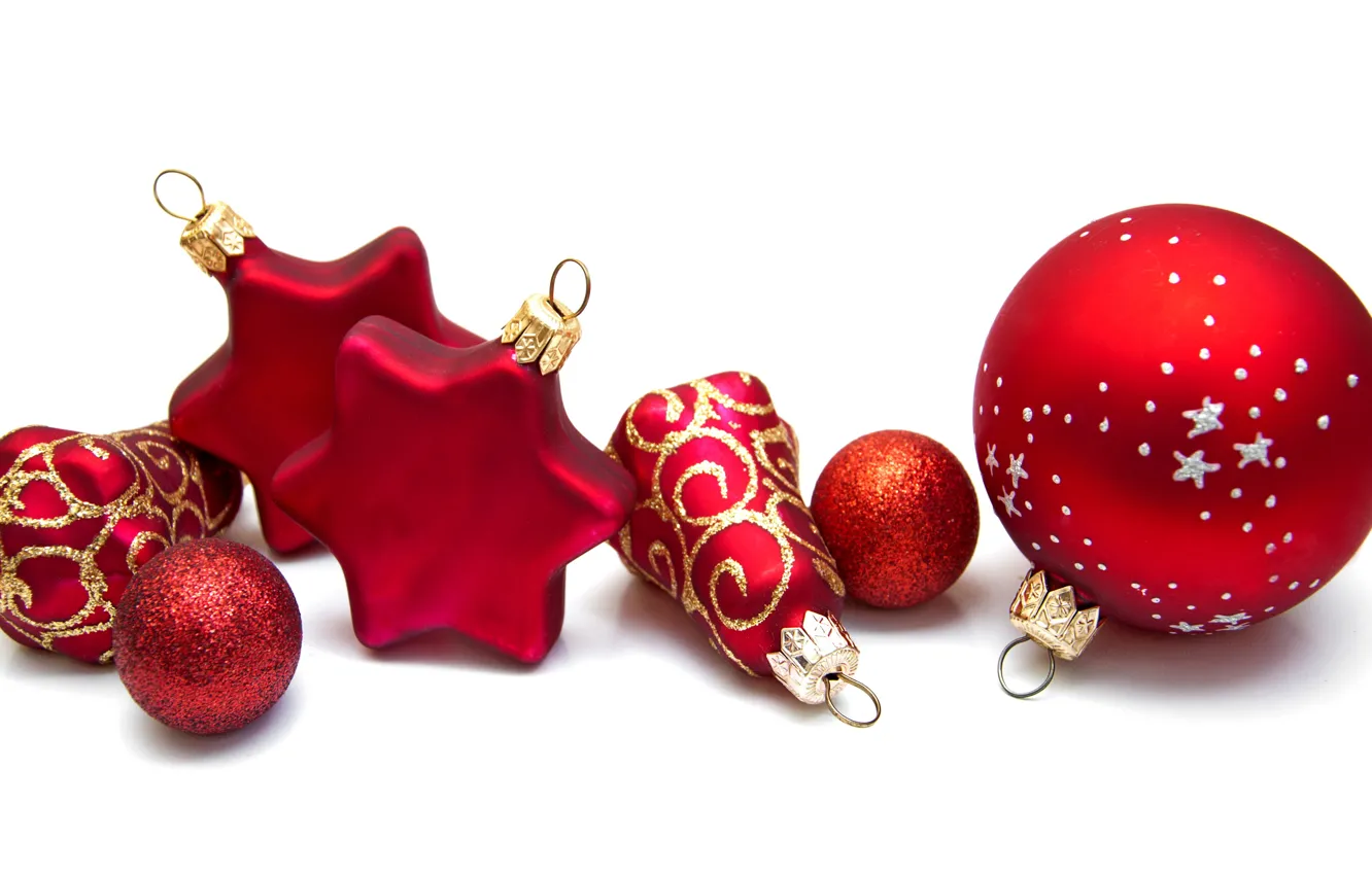 Photo wallpaper decoration, balls, new year, Christmas, Christmas, New Year, decoration, Merry