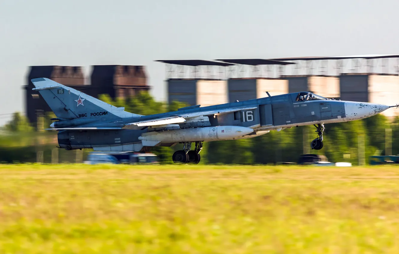 Photo wallpaper Sukhoi, The Russian air force, Fencer, Su-24M