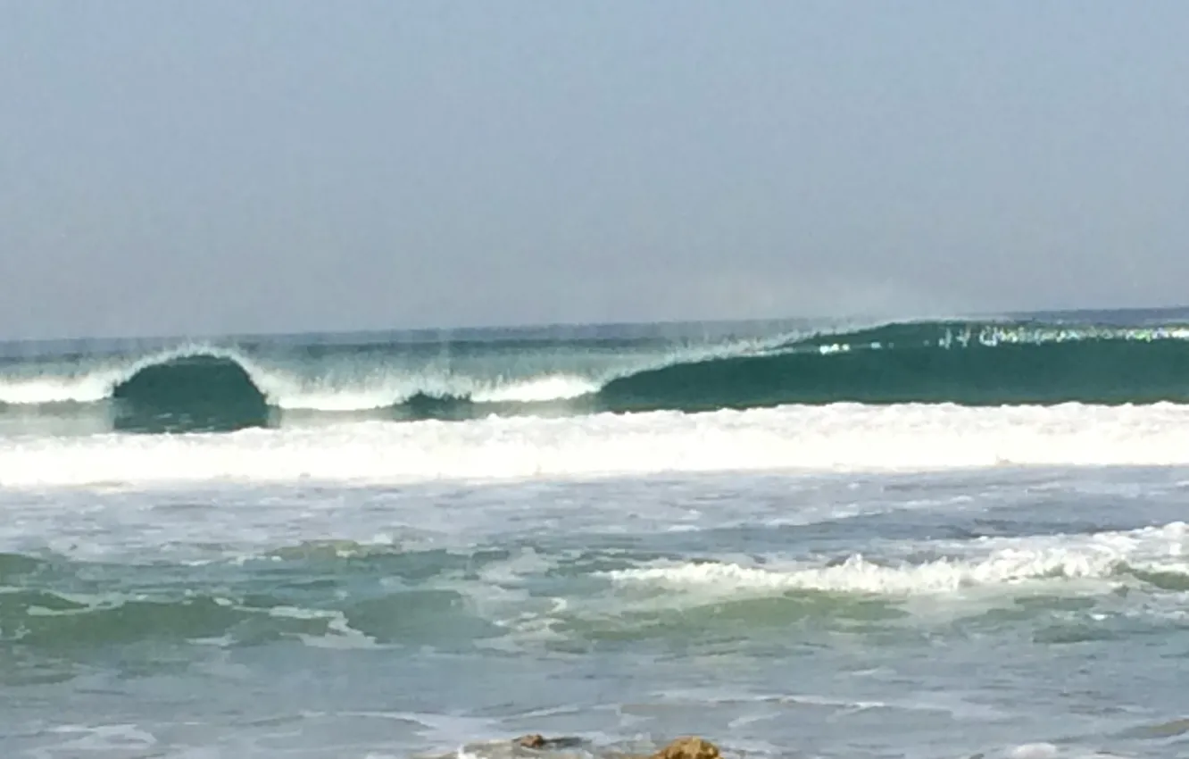 Photo wallpaper sea, wave, water