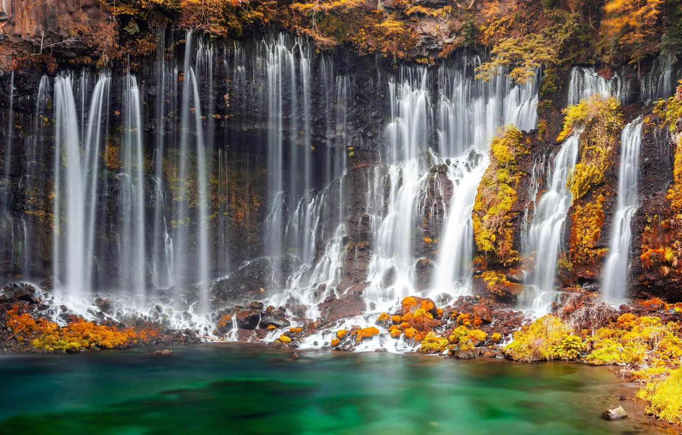 Photo wallpaper Shizuoka Prefecture, Shizuoka Prefecture, the Shiraito falls, Shiraito Falls, Fujinomiya City, Fujinomiya City
