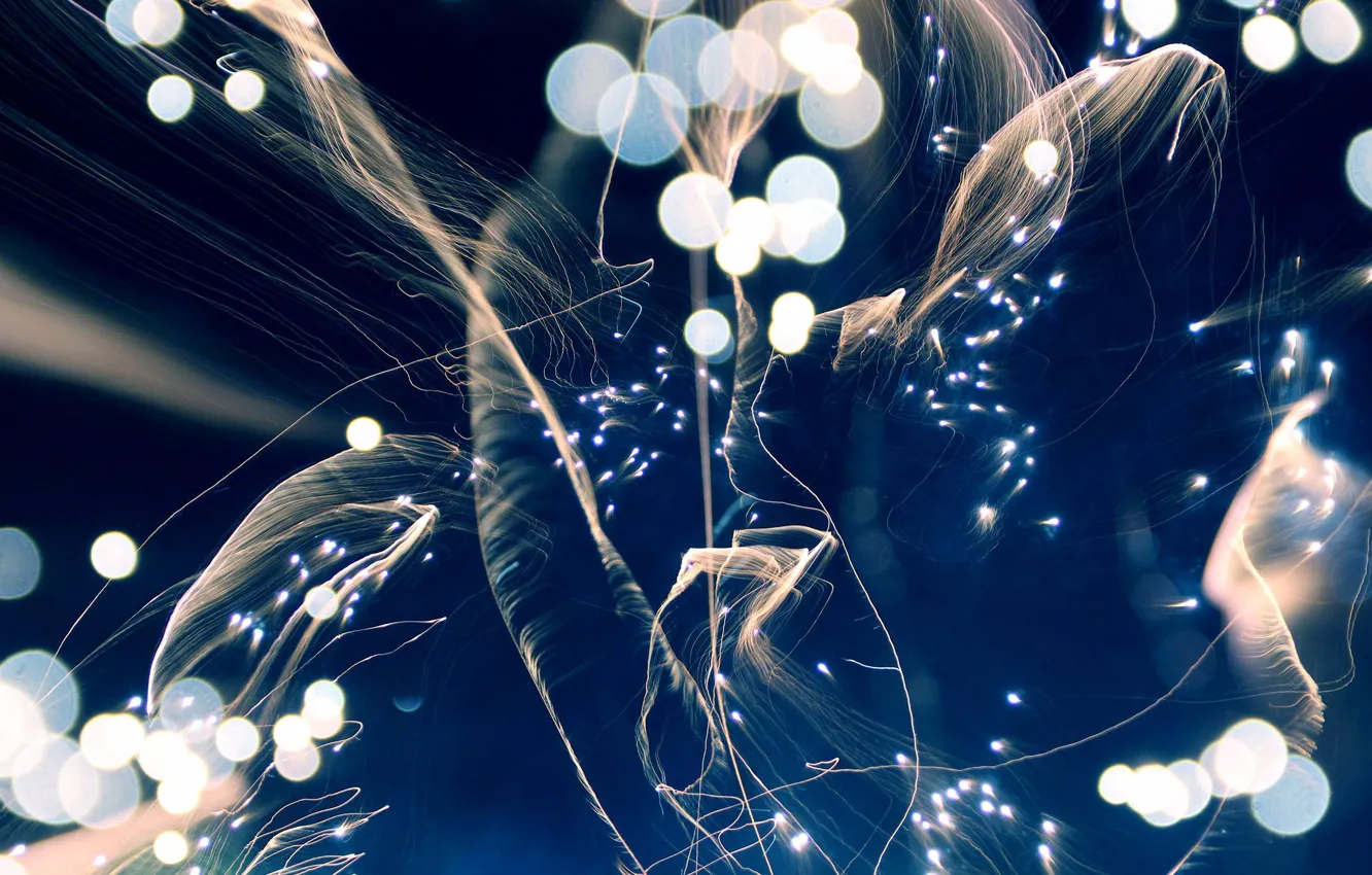 Photo wallpaper abstraction, glare, flash