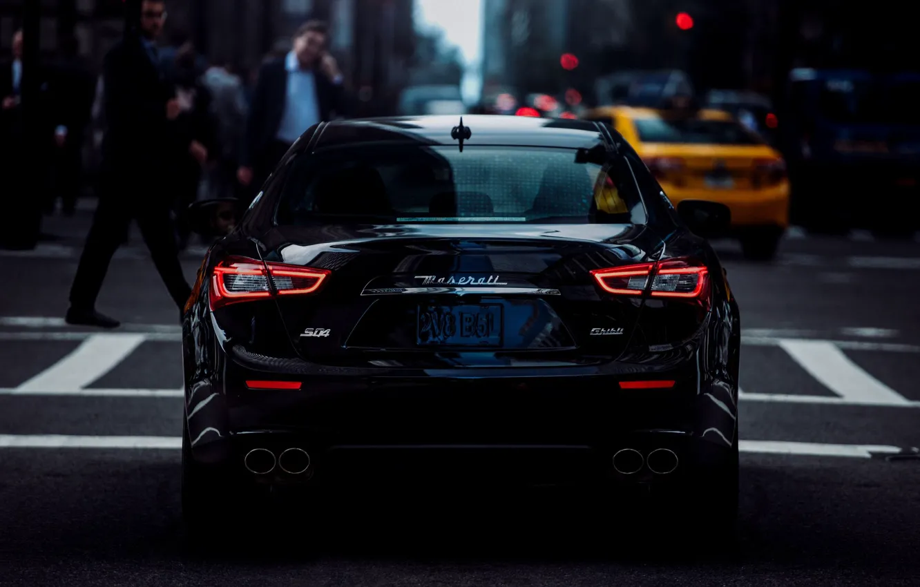 Photo wallpaper Maserati, Ghibli, rear view, Maserati Ghibli Nrissimo