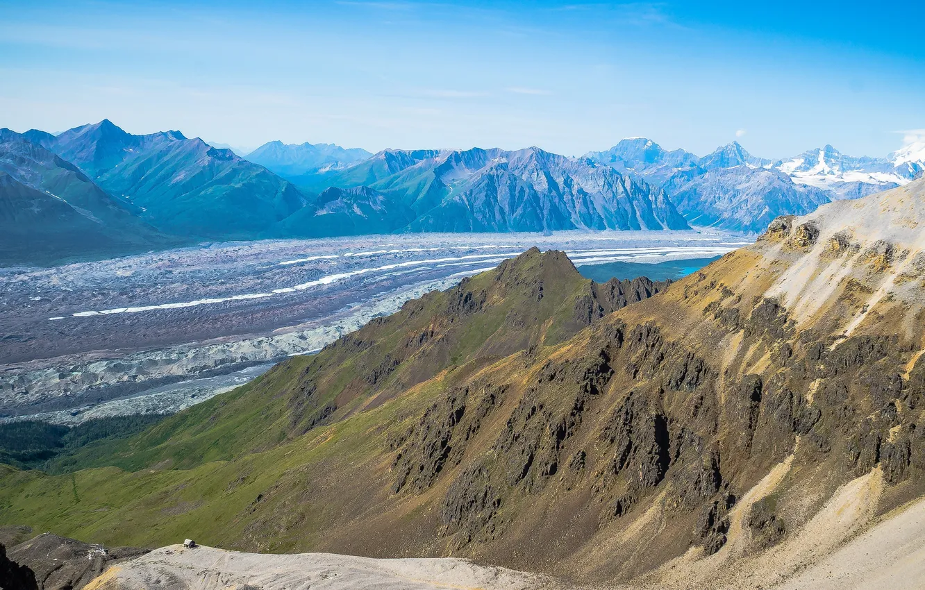 Photo wallpaper glacier, USA, Kennecott, southern Alaska