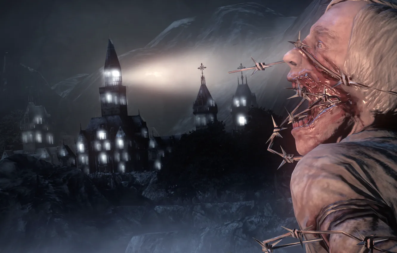 Photo wallpaper Ghost, barbed wire, The Evil Within, Evil Within, Screenshot