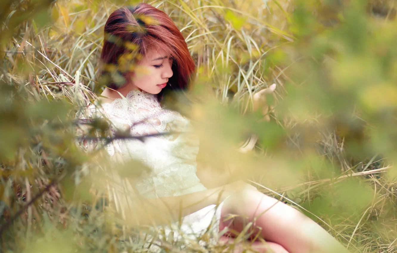 Photo wallpaper summer, girl, Asian