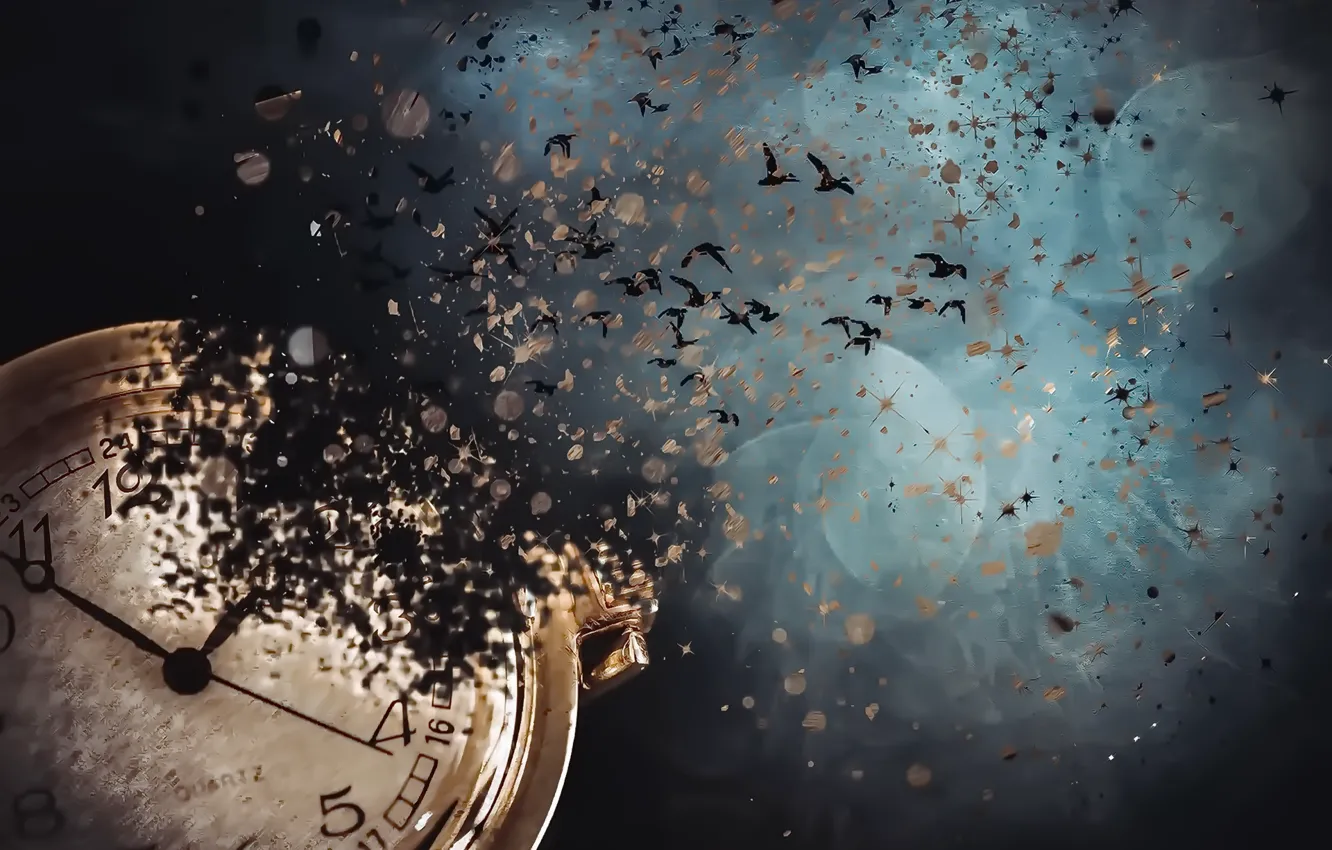 Photo wallpaper time, background, watch