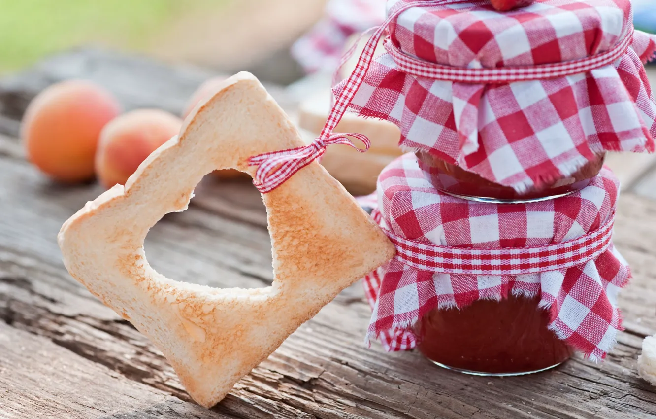 Photo wallpaper background, widescreen, Wallpaper, heart, food, bread, hearts, wallpaper