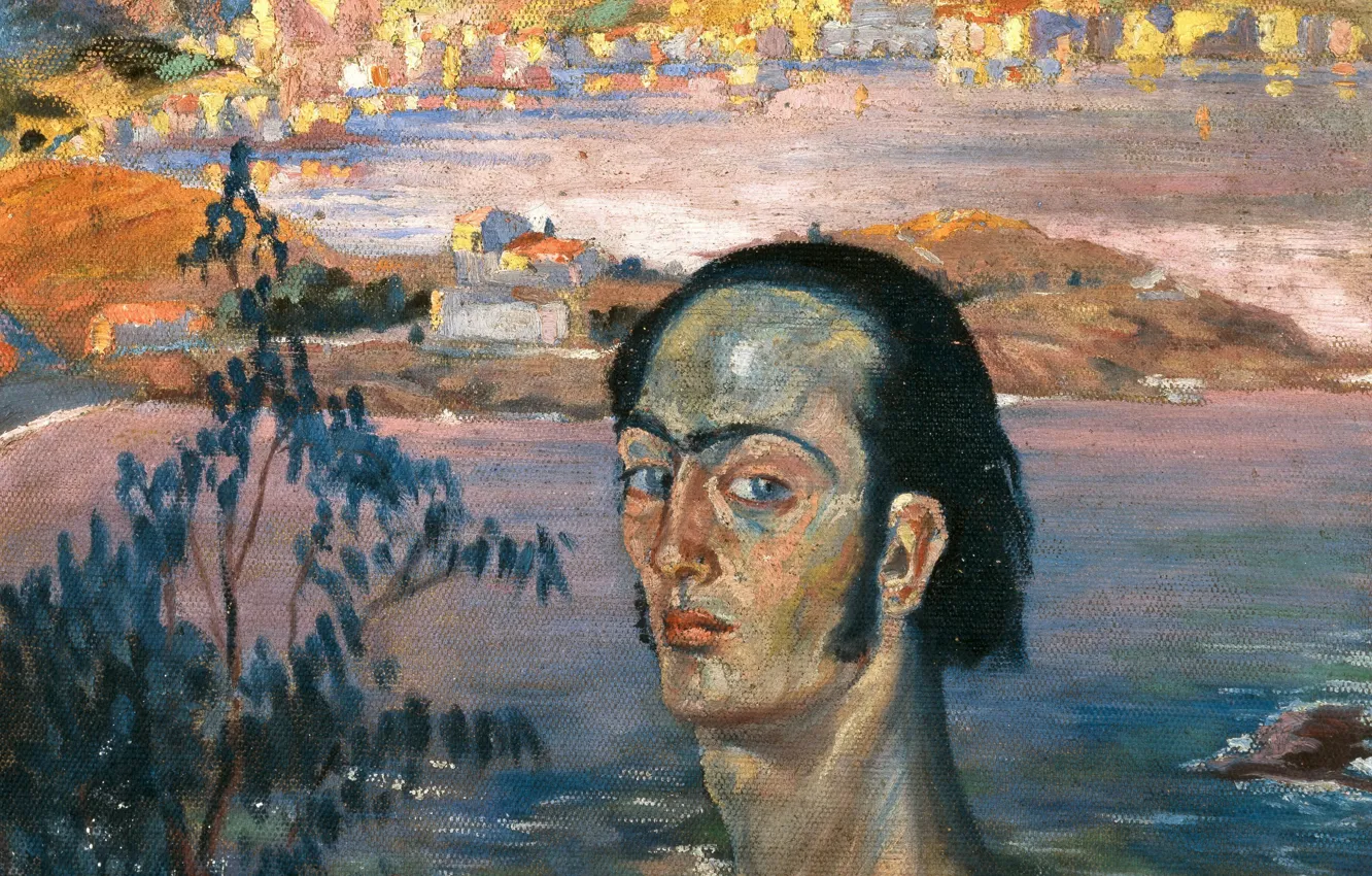Photo wallpaper surrealism, picture, Salvador Dali, Salvador Dali, Self-portrait with Raphael's Neck